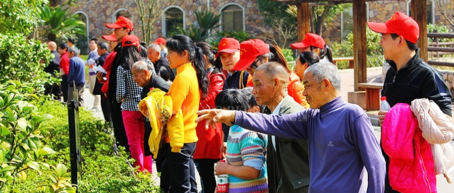 牵手夕阳红 温暖老人心——合肥一社区联合开展“敬老出游赏秋”活动